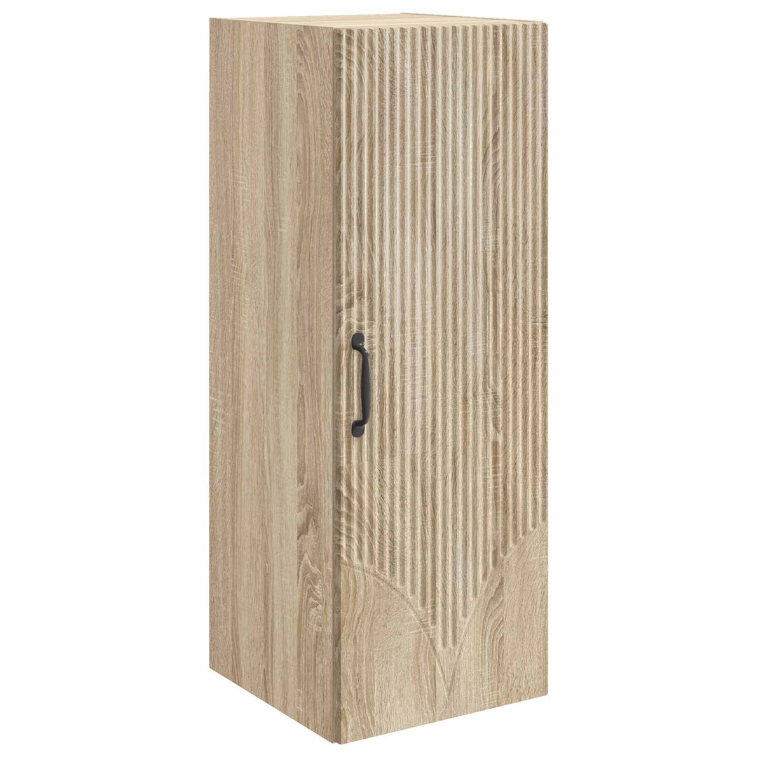 Vægmonteret skab Sonoma-eg 33 x 34,5 x 90 cm Konstrueret træ