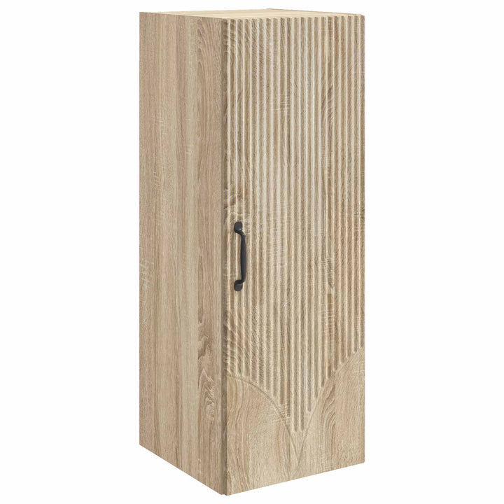 Vægmonteret skab Sonoma-eg 33 x 34,5 x 90 cm Konstrueret træ