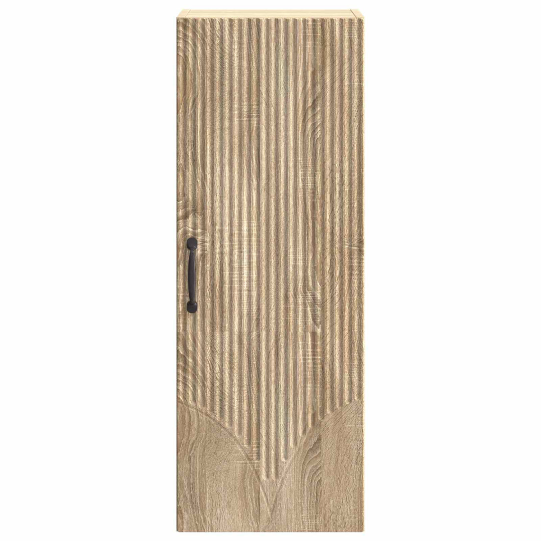 Vægmonteret skab Sonoma-eg 33 x 34,5 x 90 cm Konstrueret træ