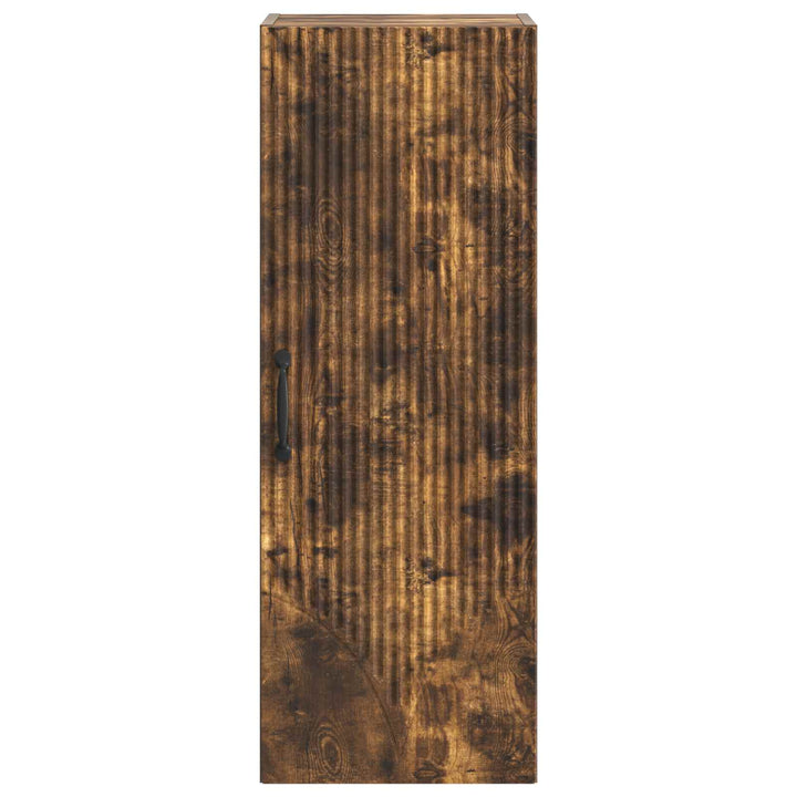 Vægmonteret skab 33 x 34,5 x 90 cm Konstrueret træ Røget eg