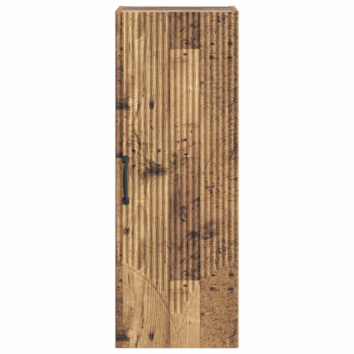 Vægmonteret skab Gammelt træ 33 x 34,5 x 90 cm Konstrueret træ