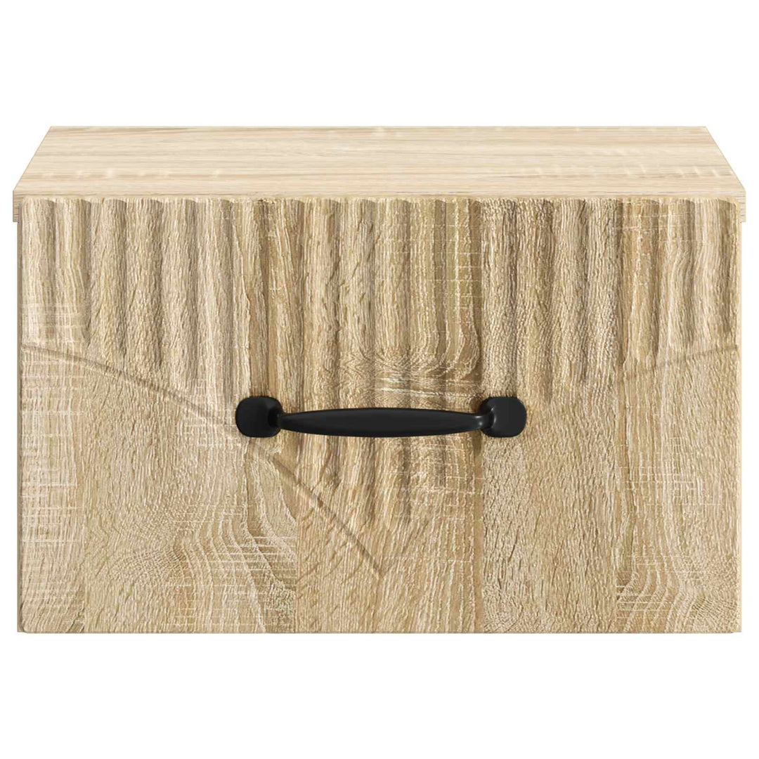 Væghængt Natbord Sonoma-eg 34,5 x 33 x 20 cm Konstrueret træ