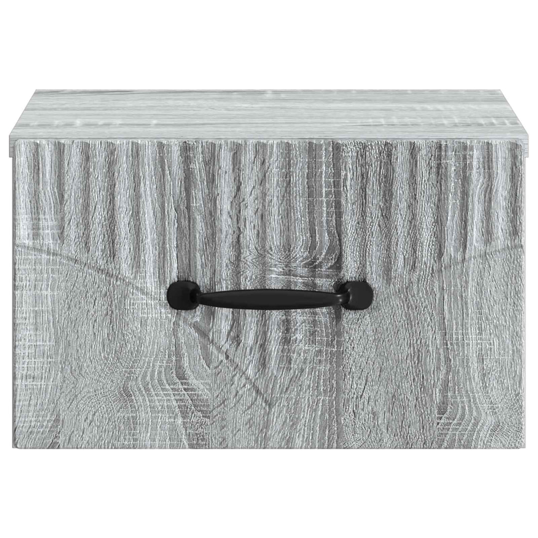 Væghængt Natbord 2 pcs Grå sonoma-eg 34,5 x 33 x 20 cm
