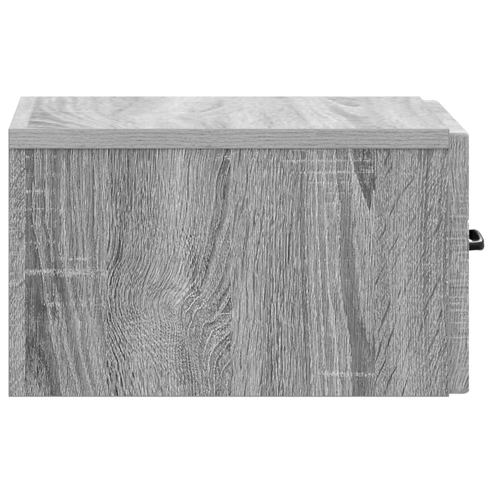 Væghængt Natbord 2 pcs Grå sonoma-eg 34,5 x 33 x 20 cm