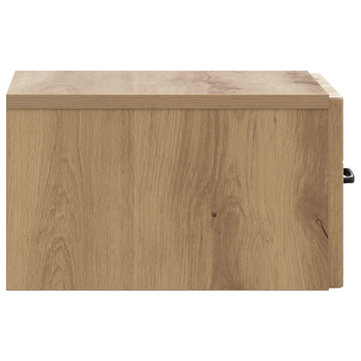 Væghængt Natbord med skuffe 2 pcs Artisan-eg 34,5 x 33 x 20 cm