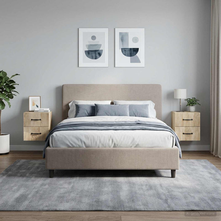 Væghængt Natbord med skuffe 2 pcs Sonoma-eg 34,5 x 33 x 40 cm