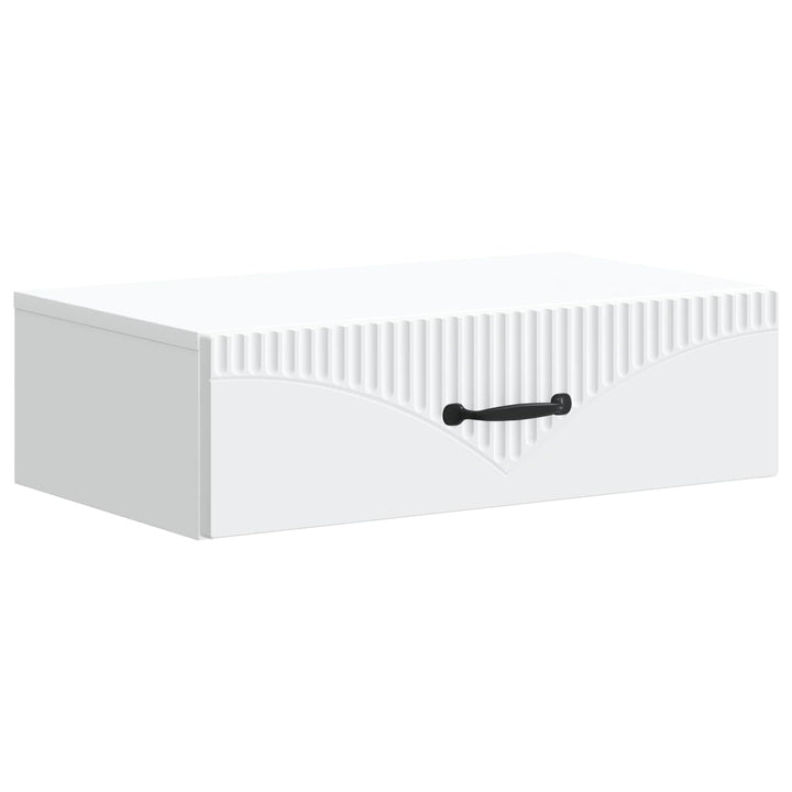 Væghængt Sideskab Hvid 59 x 34,5 x 17 cm Konstrueret træ