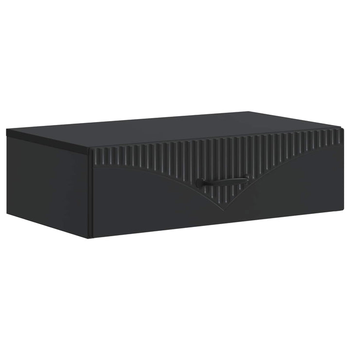 Væghængt Sideskab 59 x 34,5 x 17 cm Konstrueret træ Sort