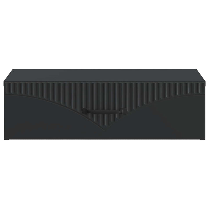 Væghængt Sideskab 59 x 34,5 x 17 cm Konstrueret træ Sort
