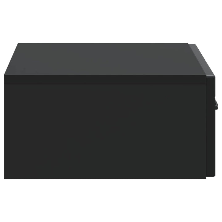 Væghængt Sideskab 59 x 34,5 x 17 cm Konstrueret træ Sort