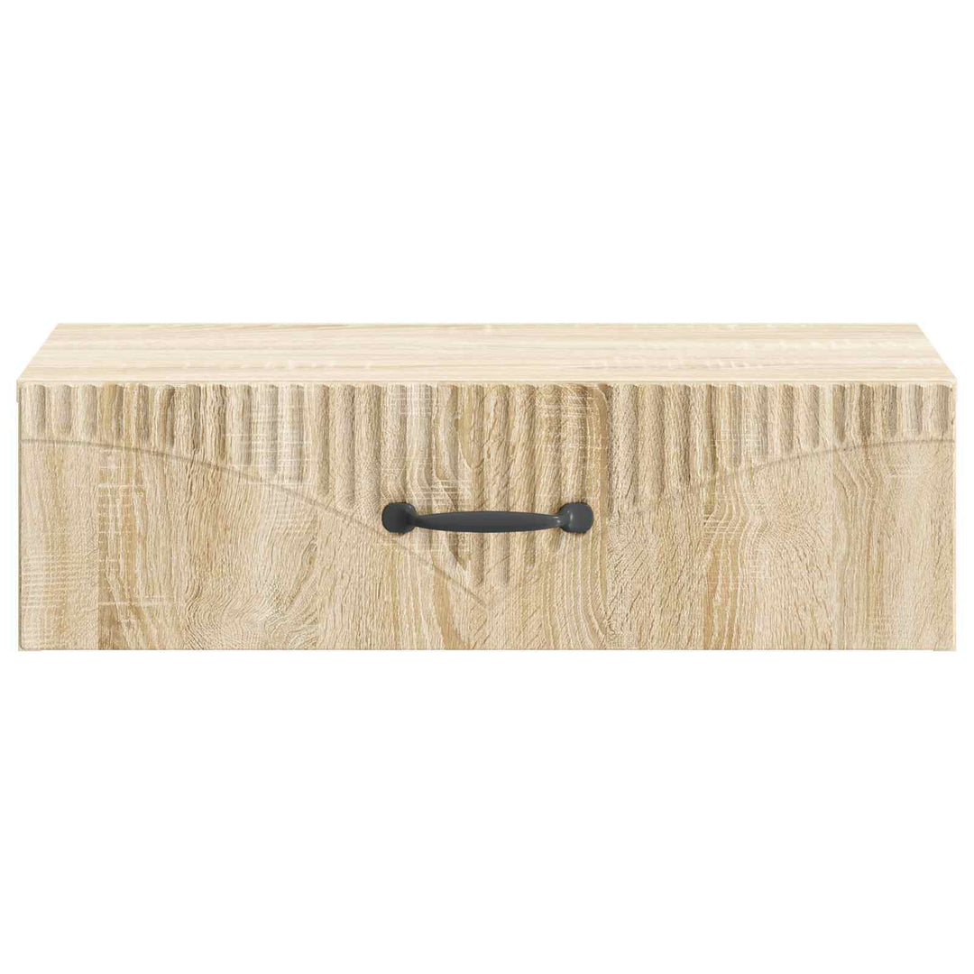 Væghængt Sideskab 59 x 34,5 x 17 cm Konstrueret træ Sonoma-eg