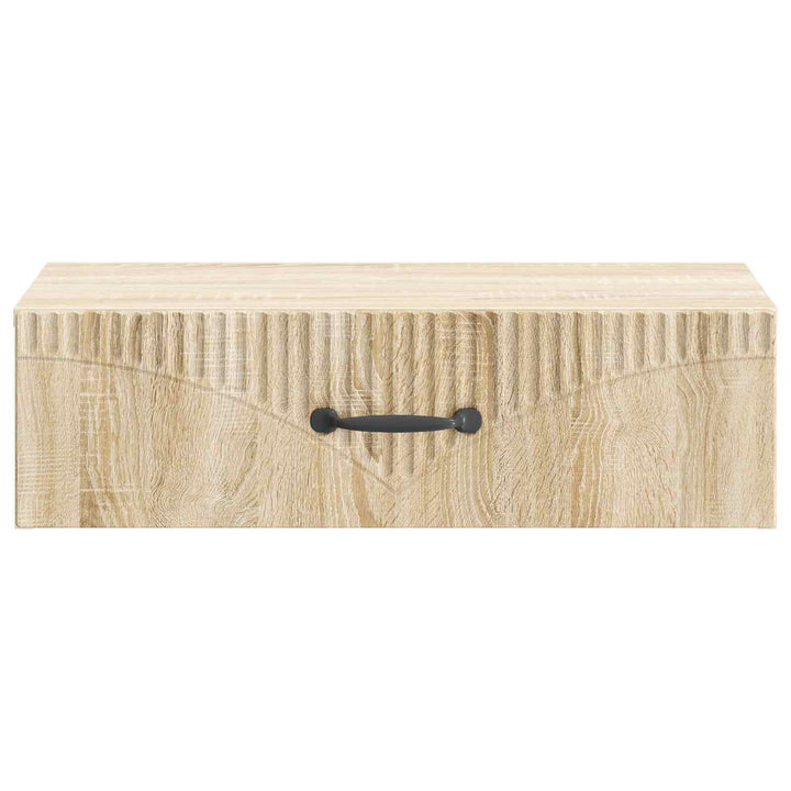 Væghængt Sideskab 59 x 34,5 x 17 cm Konstrueret træ Sonoma-eg