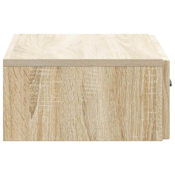 Væghængt Sideskab 59 x 34,5 x 17 cm Konstrueret træ Sonoma-eg