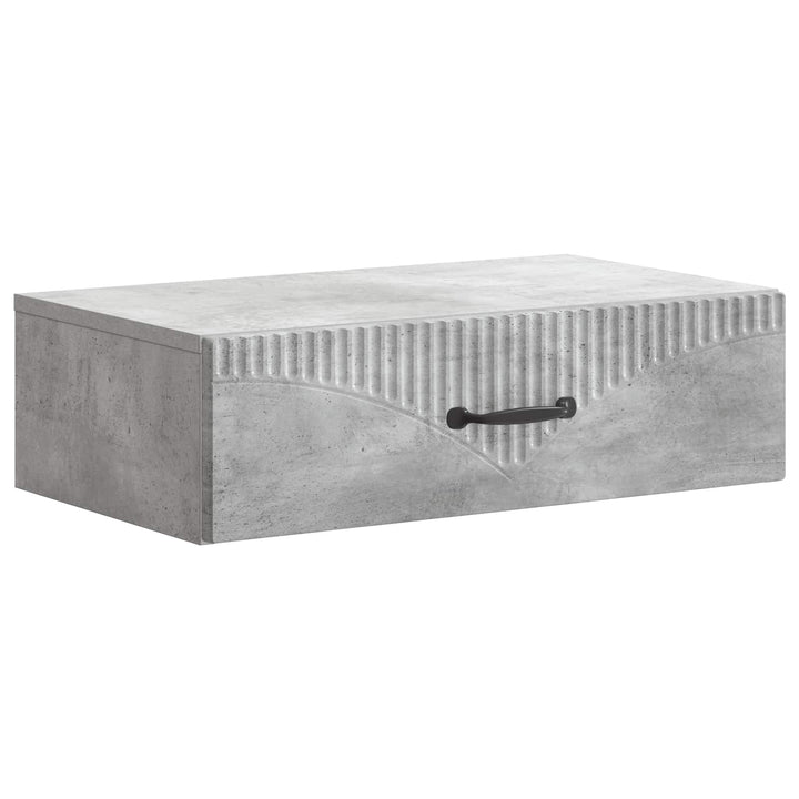Væghængt Sideskab 59 x 34,5 x 17 cm Konstrueret træ Betongrå