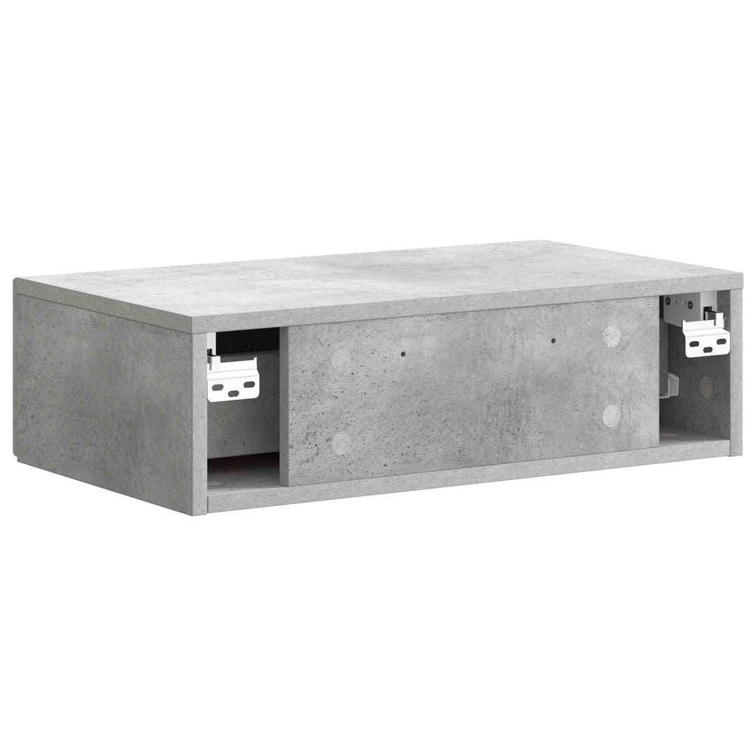 Væghængt Sideskab 59 x 34,5 x 17 cm Konstrueret træ Betongrå