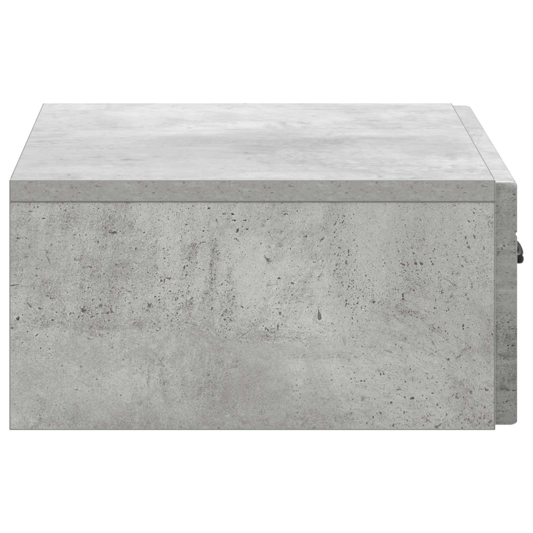 Væghængt Sideskab 59 x 34,5 x 17 cm Konstrueret træ Betongrå