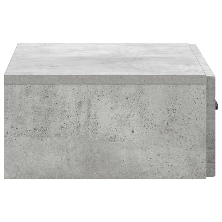 Væghængt Sideskab 59 x 34,5 x 17 cm Konstrueret træ Betongrå