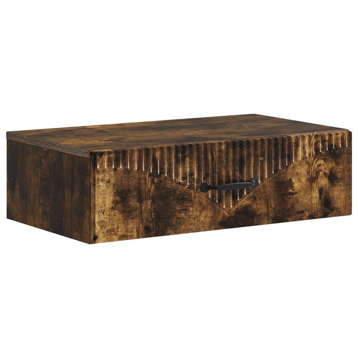 Væghængt Sideskab 59 x 34,5 x 17 cm Konstrueret træ Røget eg