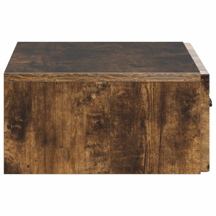 Væghængt Sideskab 59 x 34,5 x 17 cm Konstrueret træ Røget eg