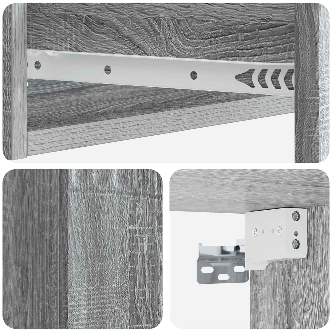 Væghængt Sideskab 59 x 34,5 x 17 cm Konstrueret træ