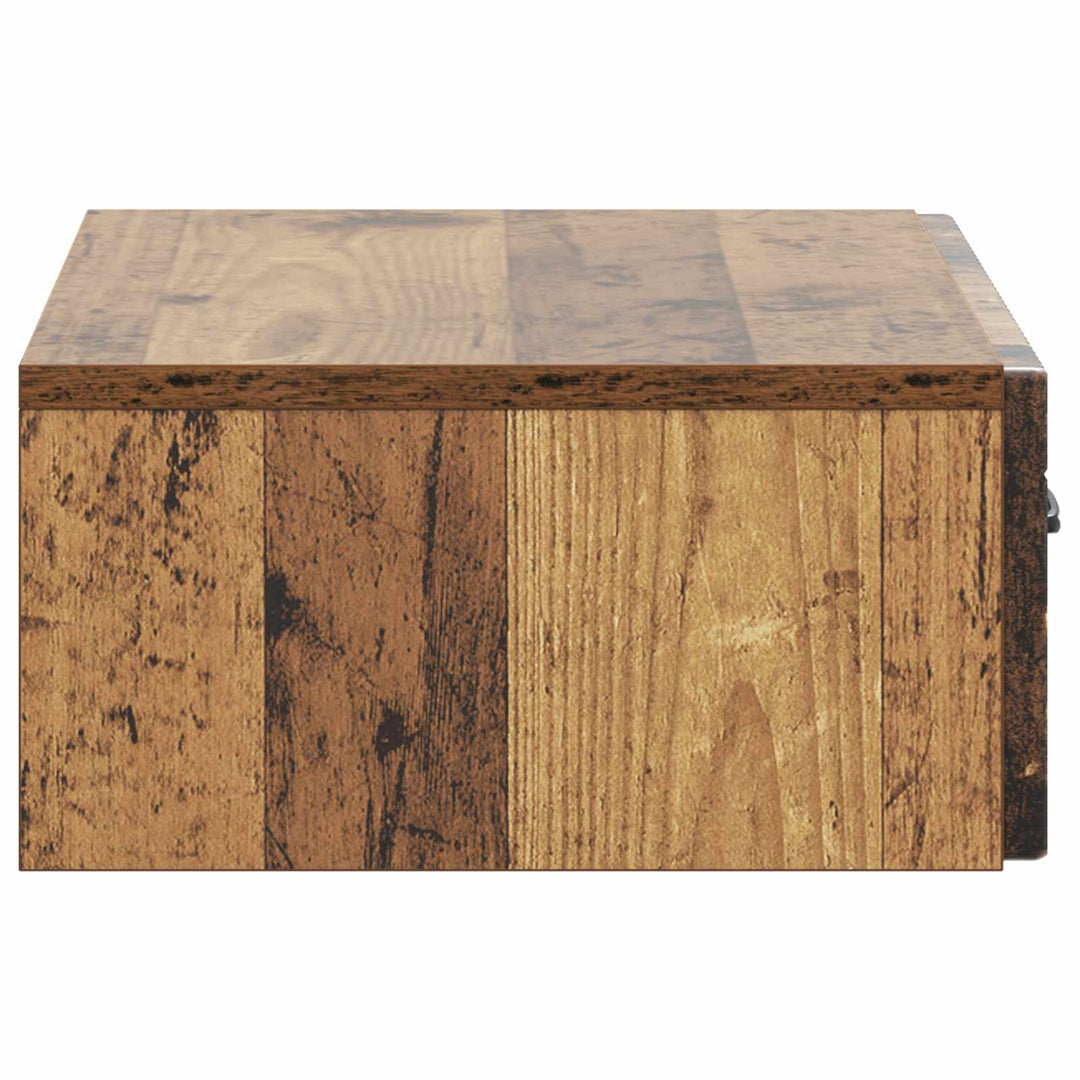 Væghængt Sideskab 59 x 34,5 x 17 cm Konstrueret træ Gammelt træ