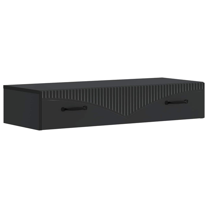 Væghængt Sideskab 87,5 x 34,5 x 17 cm Konstrueret træ Sort