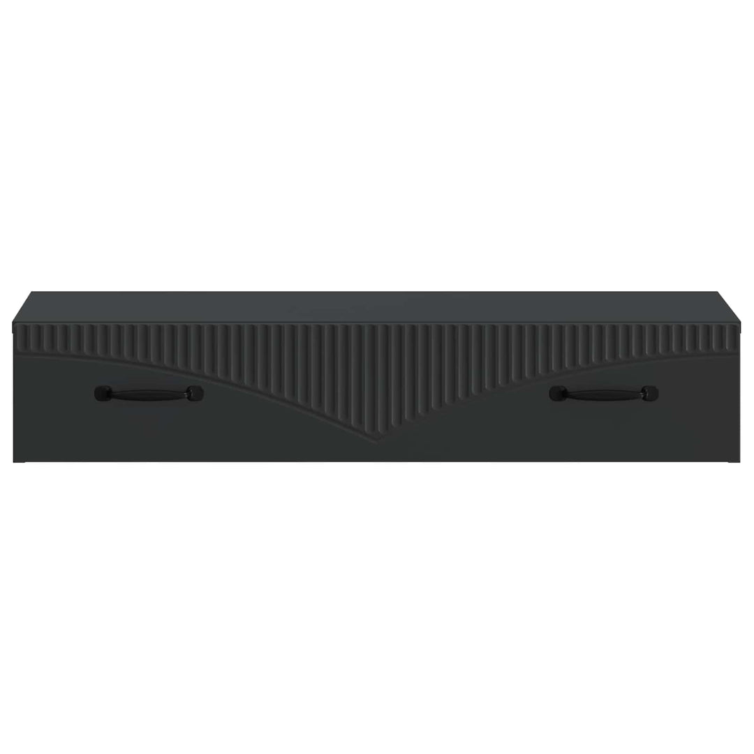 Væghængt Sideskab 87,5 x 34,5 x 17 cm Konstrueret træ Sort