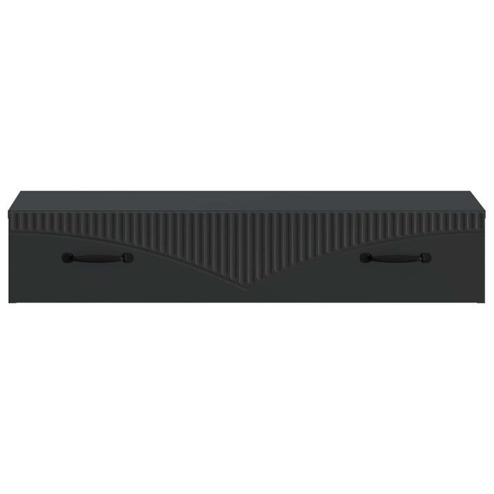 Væghængt Sideskab 87,5 x 34,5 x 17 cm Konstrueret træ Sort