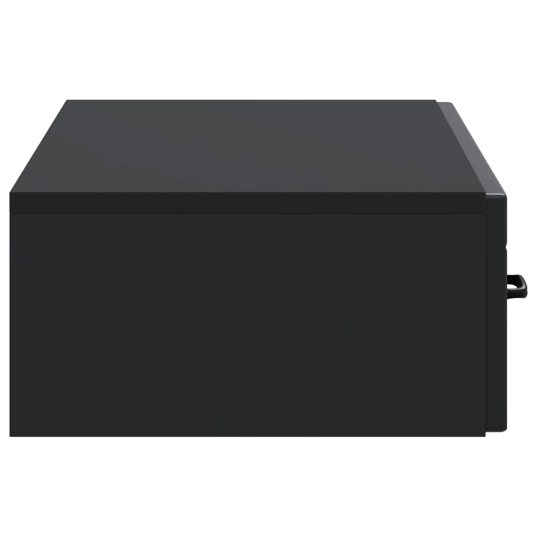 Væghængt Sideskab 87,5 x 34,5 x 17 cm Konstrueret træ Sort