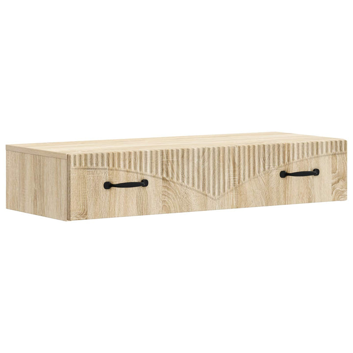 Væghængt Sideskab 87,5 x 34,5 x 17 cm Konstrueret træ Sonoma-eg
