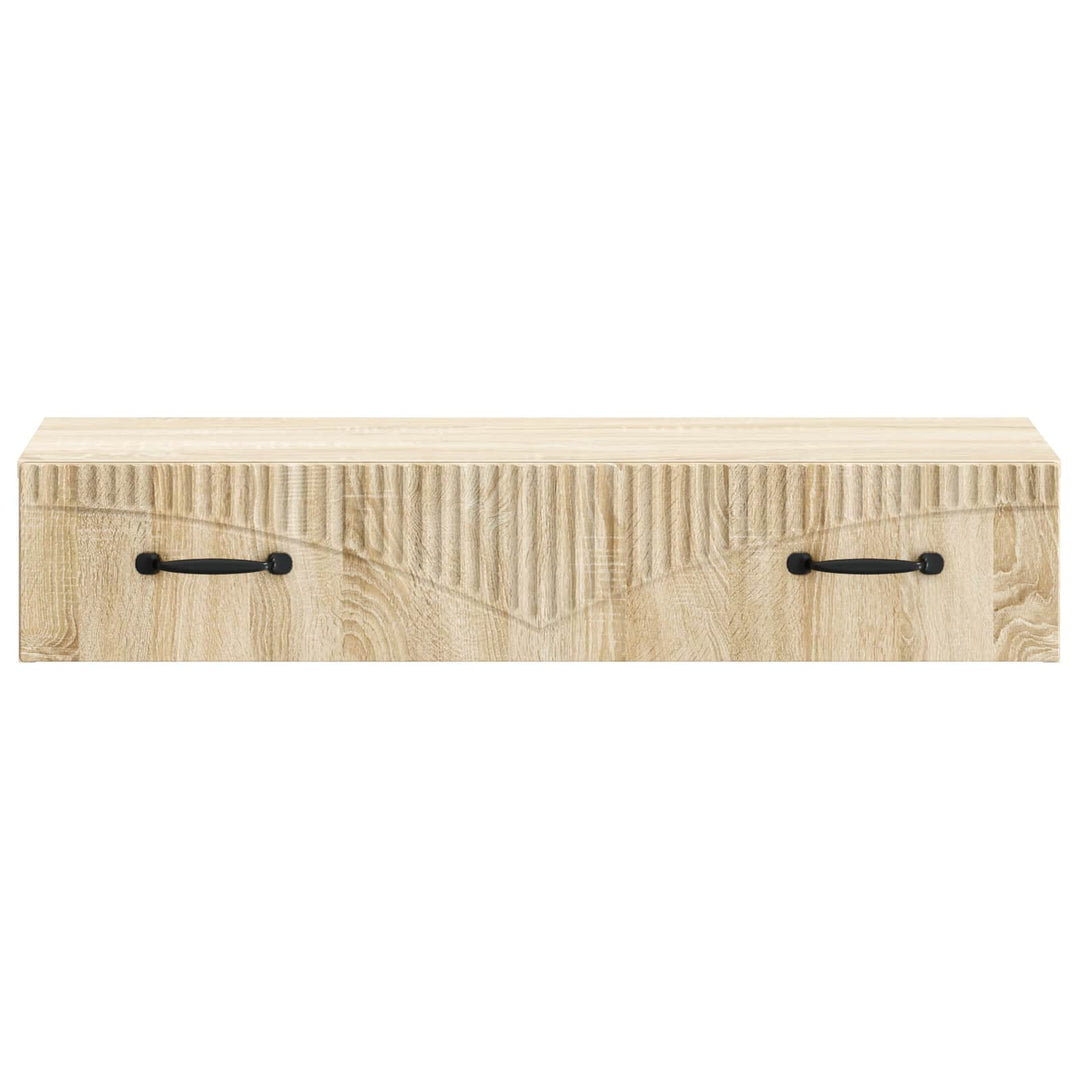 Væghængt Sideskab 87,5 x 34,5 x 17 cm Konstrueret træ Sonoma-eg