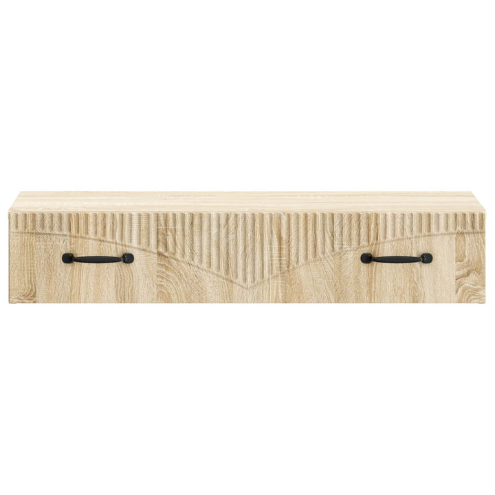 Væghængt Sideskab 87,5 x 34,5 x 17 cm Konstrueret træ Sonoma-eg