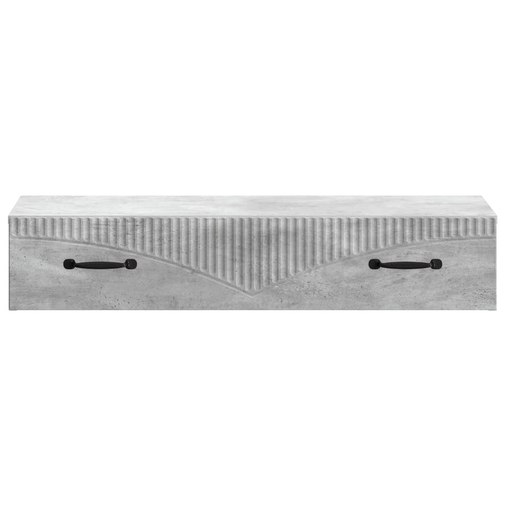 Væghængt Sideskab 87,5 x 34,5 x 17 cm Konstrueret træ Betongrå