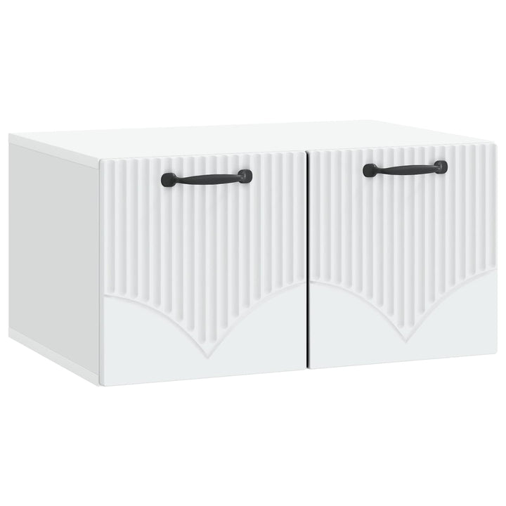 Væghængt TV-skab Hvid 59,5 x 41 x 30 cm Konstrueret træ