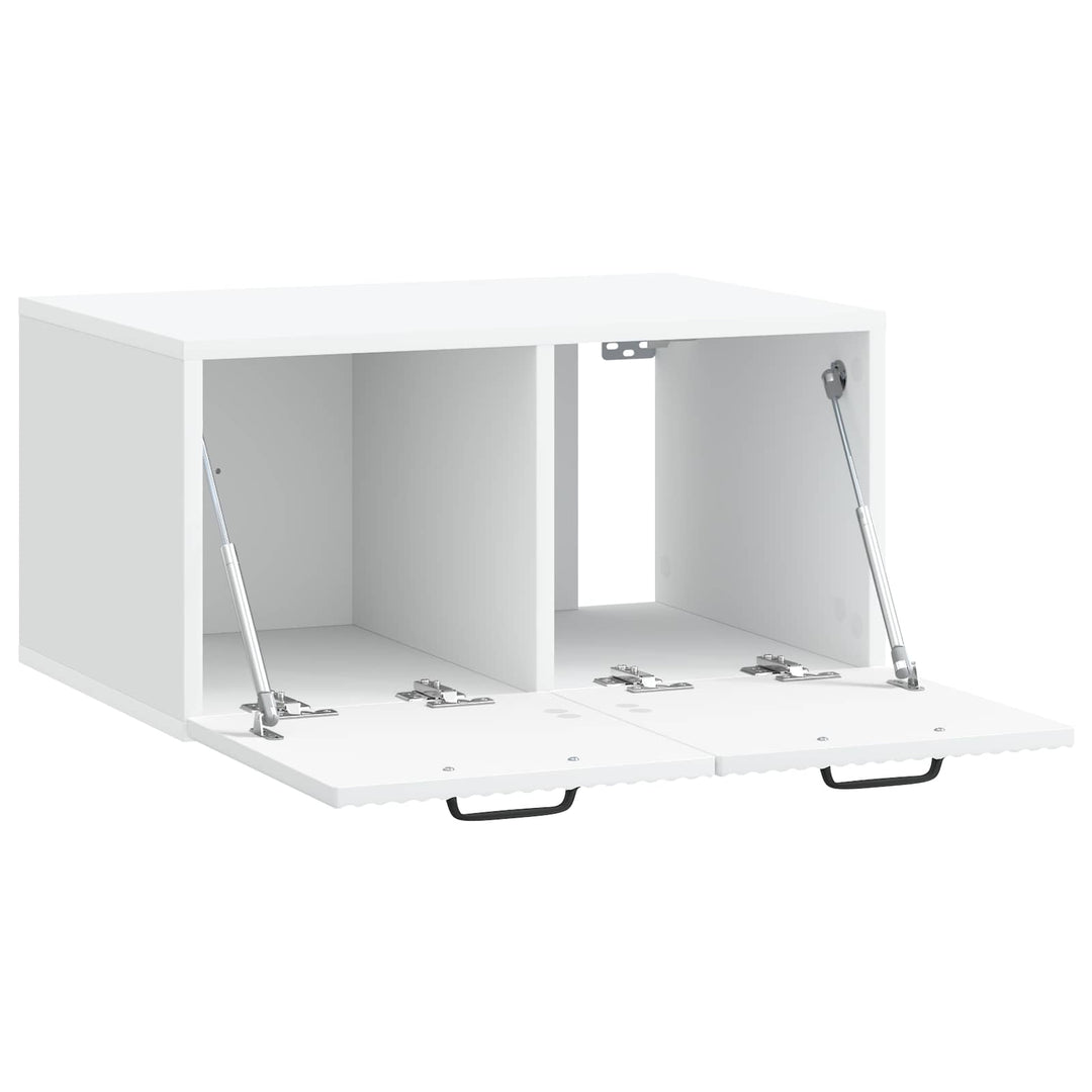 Væghængt TV-skab Hvid 59,5 x 41 x 30 cm Konstrueret træ
