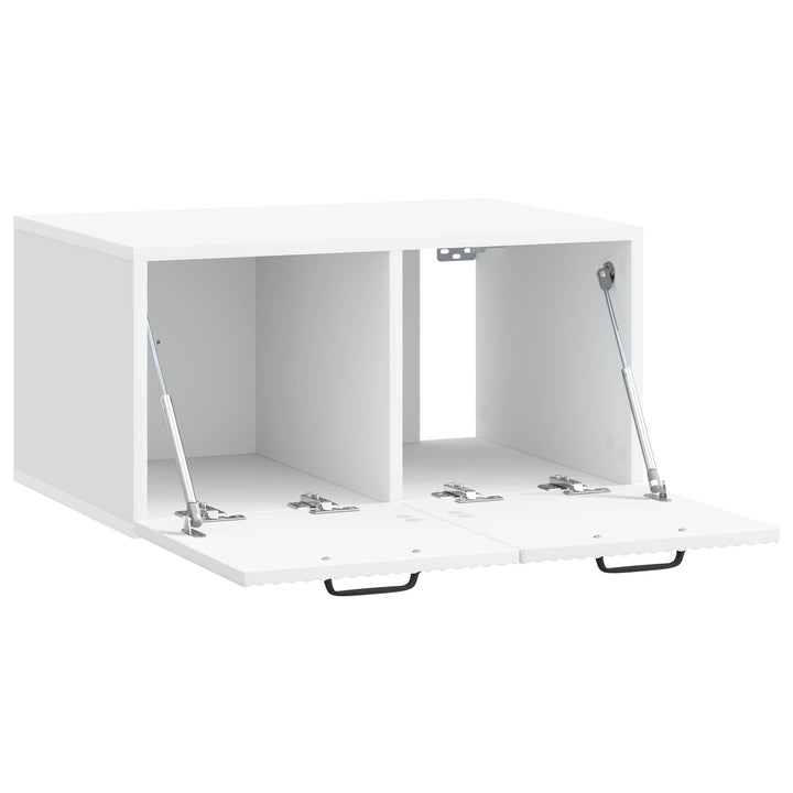 Væghængt TV-skab Hvid 59,5 x 41 x 30 cm Konstrueret træ