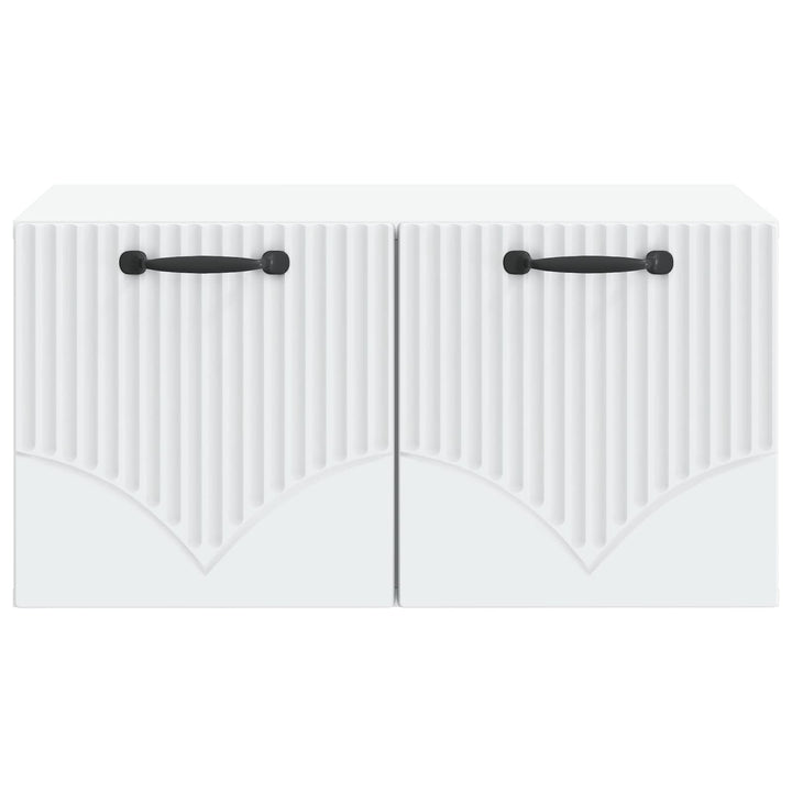 Væghængt TV-skab Hvid 59,5 x 41 x 30 cm Konstrueret træ
