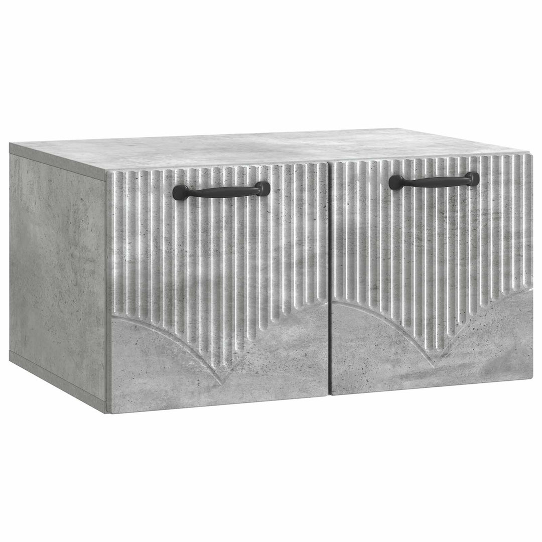 Væghængt TV-skab Betongrå 59,5 x 41 x 30 cm Konstrueret træ