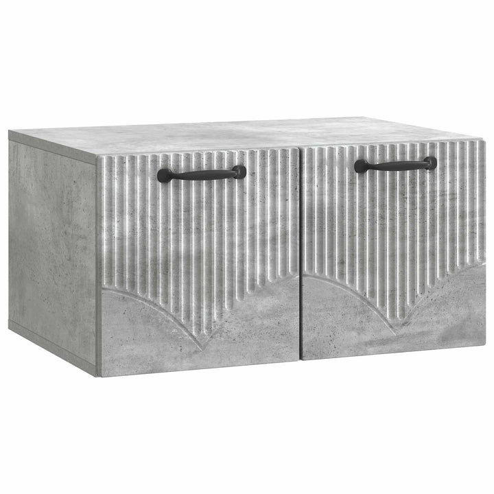 Væghængt TV-skab Betongrå 59,5 x 41 x 30 cm Konstrueret træ