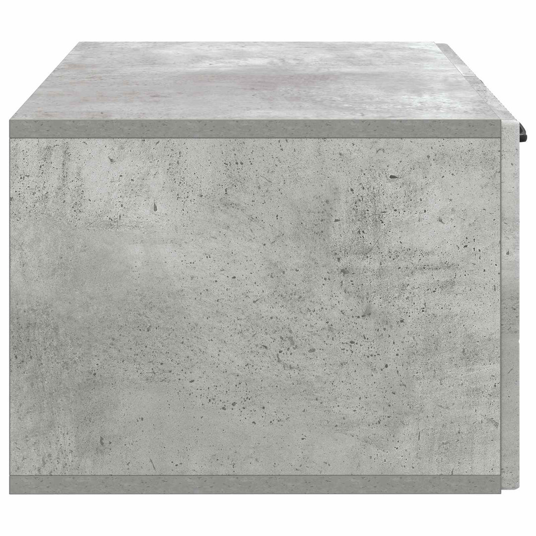 Væghængt TV-skab Betongrå 59,5 x 41 x 30 cm Konstrueret træ