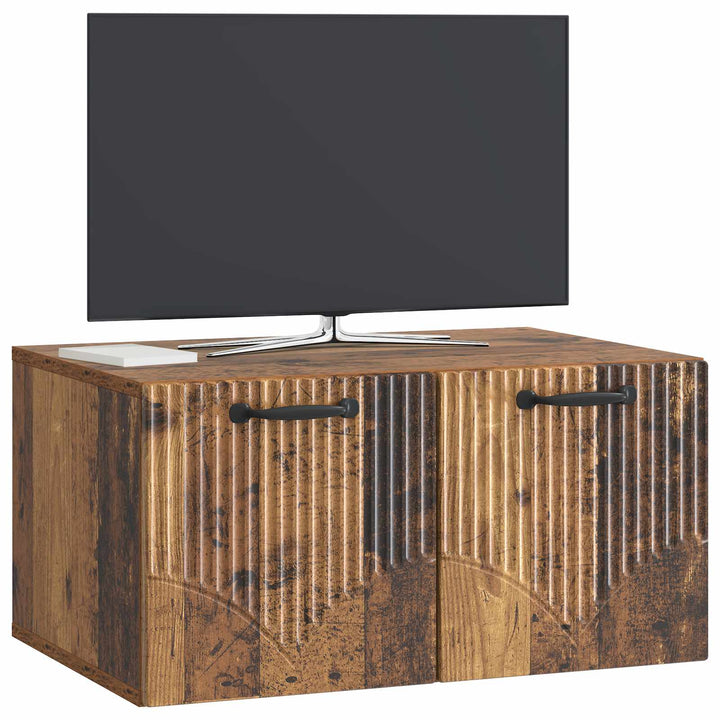 Væghængt TV-skab Gammelt træ 59,5 x 41 x 30 cm Konstrueret træ