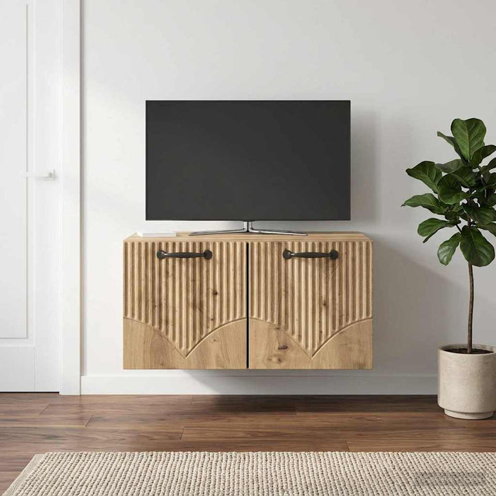Væghængt TV-skab 59,5 x 41 x 30 cm Artisan-eg Konstrueret træ