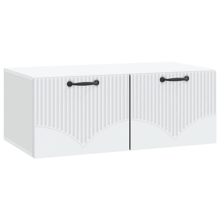 Væghængt TV-skab Hvid 78,5 x 41 x 30 cm Konstrueret træ