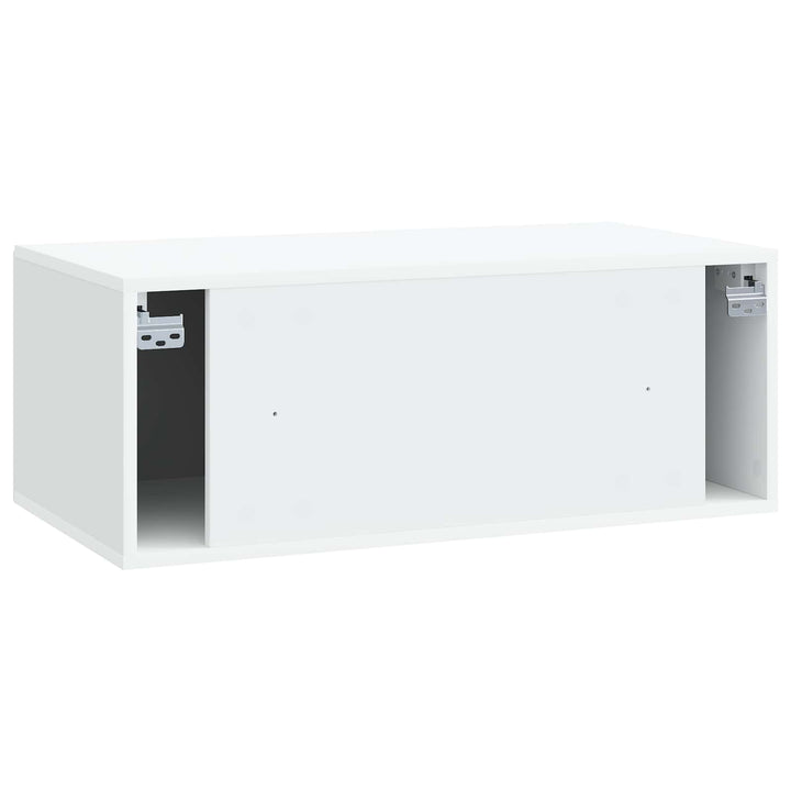 Væghængt TV-skab Hvid 78,5 x 41 x 30 cm Konstrueret træ