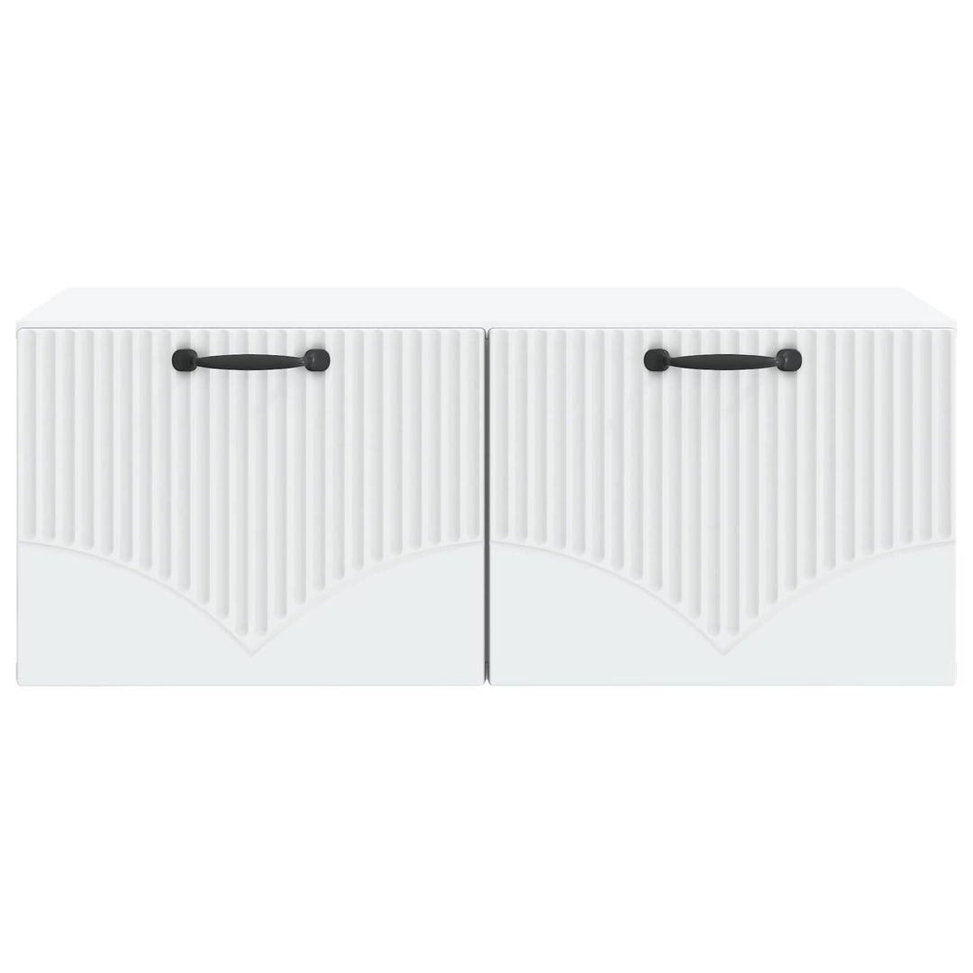 Væghængt TV-skab Hvid 78,5 x 41 x 30 cm Konstrueret træ