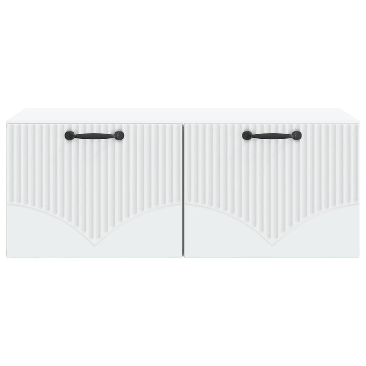 Væghængt TV-skab Hvid 78,5 x 41 x 30 cm Konstrueret træ