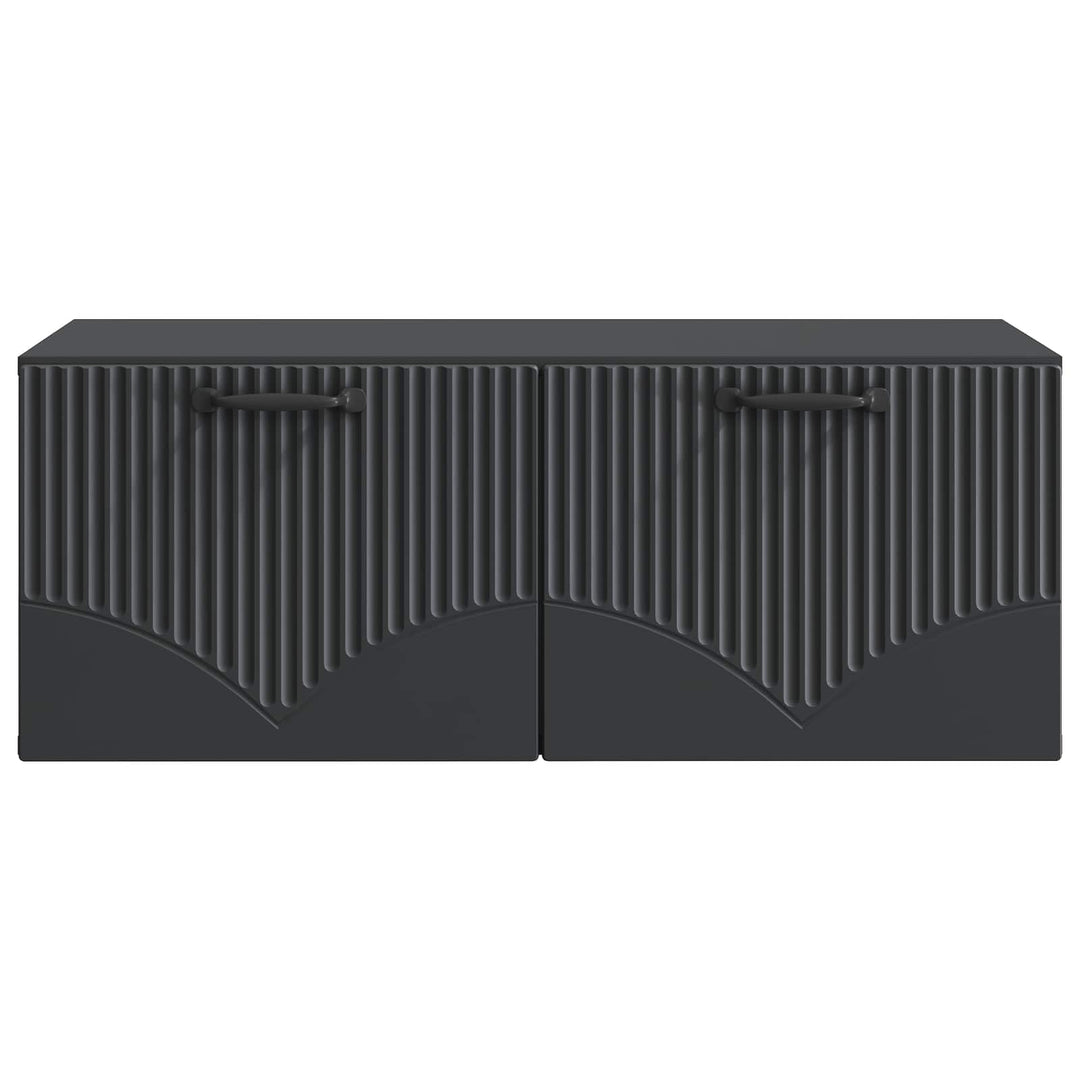 Væghængt TV-skab Sort 78,5 x 41 x 30 cm Konstrueret træ