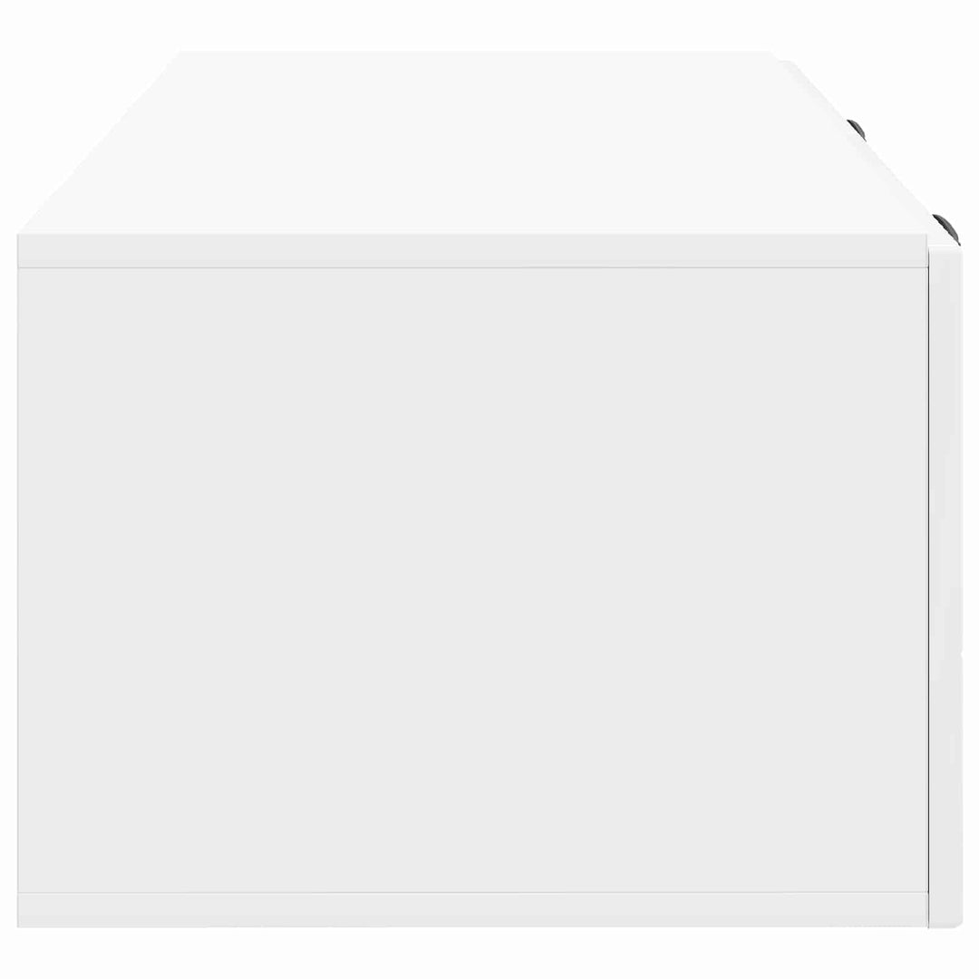Væghængt TV-skab Vægmonteret Hvid højglans 78,5 x 41 x 30 cm