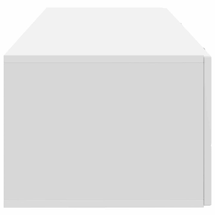 Væghængt TV-skab Hvid 98 x 41 x 30 cm Konstrueret træ