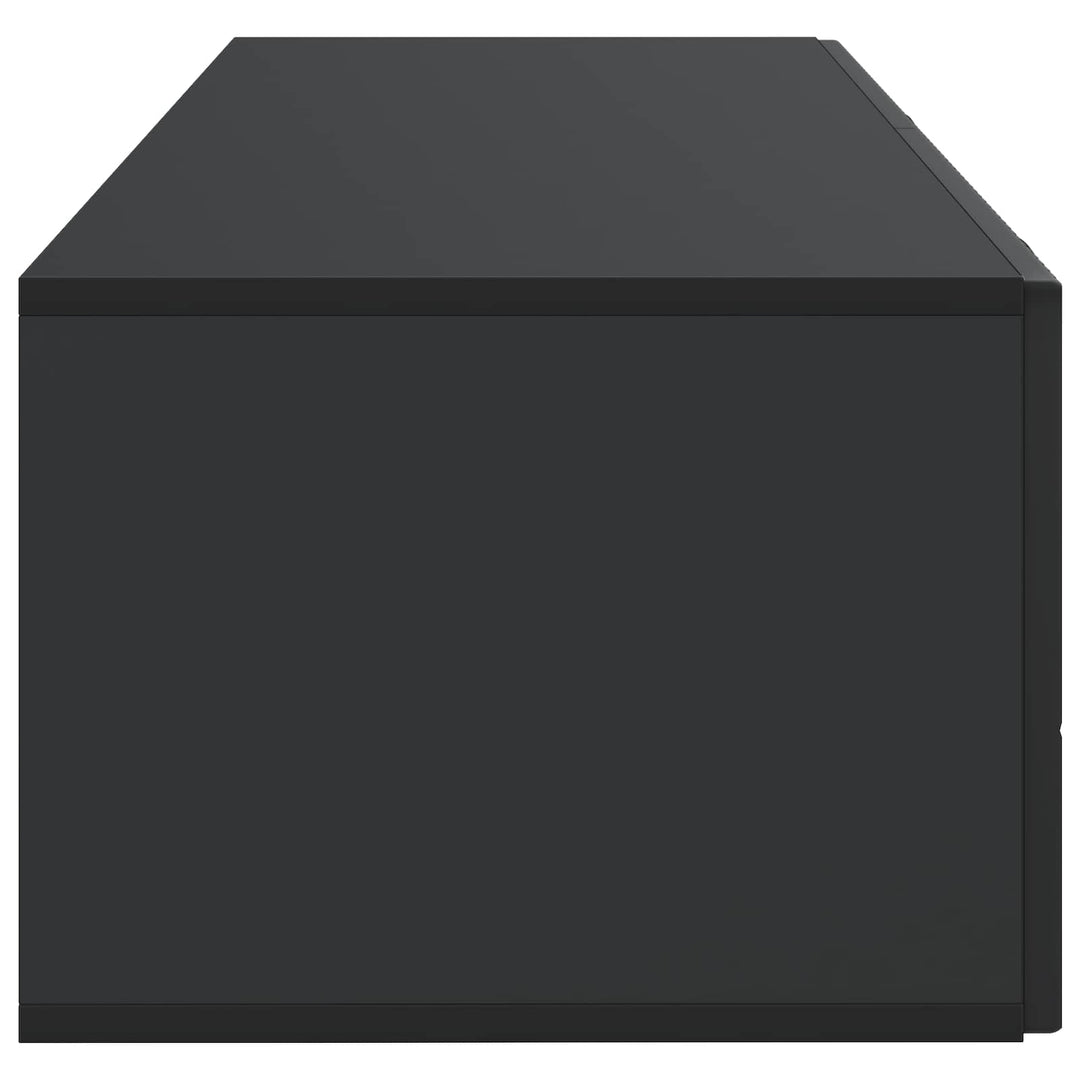 Væghængt TV-skab Sort 98 x 41 x 30 cm Konstrueret træ